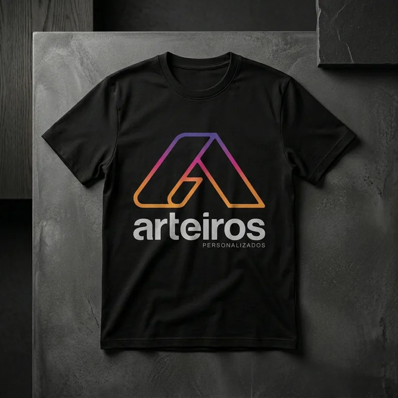 Camisetas pretas personalizadas
