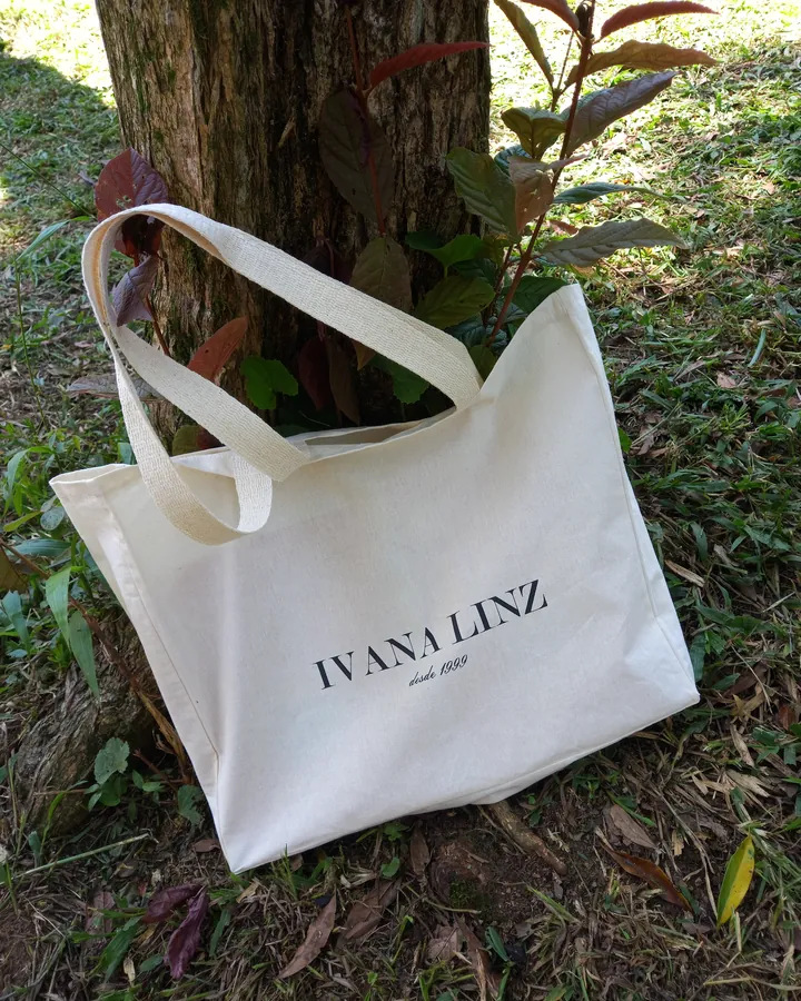 Sacola de algodão personalizada Ivana Linz