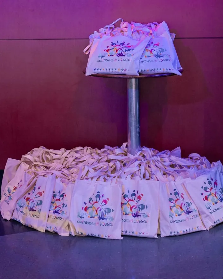 Ecobags personalizadas em evento